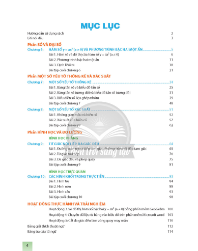Toán lớp 9 Tập 2 Chân trời sáng tạo pdf | Xem online, tải PDF miễn phí (ảnh 1)