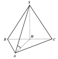 Cho hình chóp S.ABC có đáy ABC là tam giác đều cạnh a. Hình chiếu vuông góc của S (ảnh 1)