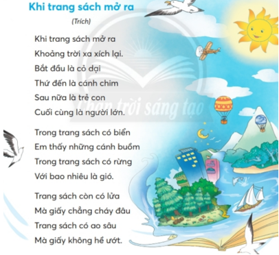 Giải Tiếng Việt lớp 2 Tập 1 Bài 3: Khi trang sách mở ra – Chân trời sáng tạo (ảnh 1)