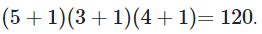 Cho số M = 2^5.3^3.5^4. M có tất cả bao nhiêu ước số dương (ảnh 1)
