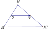 Cho hai điểm O và O' phân biệt. Biết rằng phép đối xứng tâm O biến điểm M thành M' (ảnh 1)