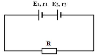 Cho mạch điện như hình vẽ, bỏ qua điện trở của dây nối, biết E1 = 3V; r1 = 1 ôm (ảnh 1)