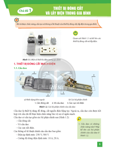 Công nghệ 9 Lắp đặt mạng điện trong nhà Chân trời sáng tạo pdf | Xem online, tải PDF miễn phí (ảnh 1)
