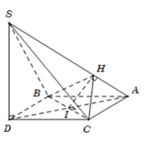 Cho tam giác đều ABC cạnh a. Gọi D là điểm đối xứng với A qua BC (ảnh 1)