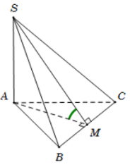 Cho hình chóp S.ABC có đáy ABC là tam giác đều cạnh a. Cạnh bên SA=a căn 3 (ảnh 1)