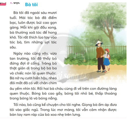 Giải Tiếng Việt lớp 2 Tập 1 Bài 4: Bà tôi – Chân trời sáng tạo (ảnh 1)