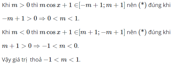 Hàm số y = (2-sin2x)/căn mcosx+1 có tập xác định R khi (ảnh 1)