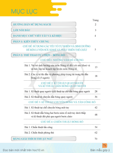 Giáo dục thể chất - Bóng rổ 12 Cánh diều pdf | Xem online, tải PDF miễn phí (ảnh 1)