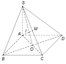 Cho hình chóp S.ABCD có đáy ABCD là hình bình hành. Gọi M là trung điểm (ảnh 1)