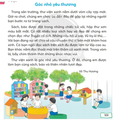 Giải Tiếng Việt lớp 2 Tập 1 Bài 4: Góc nhỏ yêu thương – Chân trời sáng tạo (ảnh 1)