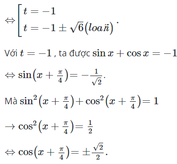 Từ phương trình 1 + sin^3 x + cos^3 x = 3/2sin2x, ta tìm được (ảnh 1)