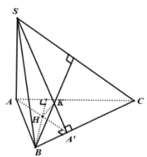 Cho hình chóp S.ABC có SA vuông góc (ABC) và tam giác ABC không vuông (ảnh 1)