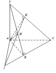 Cho hình chóp S.ABC có đáy ABC là tam giác vuông tại B, SA vuông góc với đáy (ảnh 1)