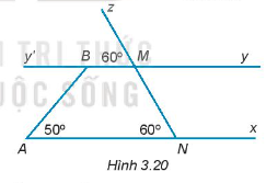 Sách bài tập Toán 7 Bài 10: Tiên đề Euclid. Tính chất của hai đường thẳng song song - Kết nối tri thức (ảnh 1)