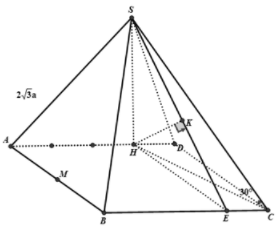 Cho hình chóp S.ABCD có đáy ABCD là hình chữ nhật, mặt bên SAD là tam giác vuông (ảnh 1)
