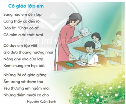 Giải Tiếng Việt lớp 2 Tập 1 Bài 3: Cô giáo lớp em – Chân trời sáng tạo (ảnh 1)