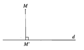 Trong mặt phẳng cho đường thẳng d và điểm M (ảnh 1)