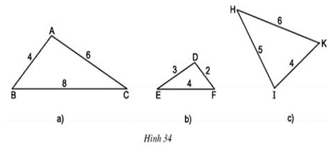 Tìm trong hình 34 các cặp tam giác đồng dạng (ảnh 1)