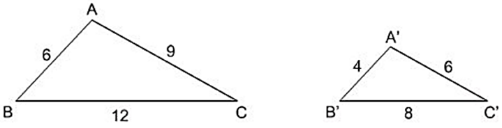Tính tỉ số chu vi của hai tam giác đó (ảnh 1)
