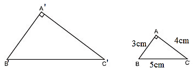 Tính độ dài các cạnh của tam giác A'B'C' (ảnh 1)