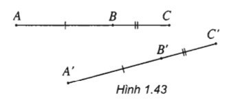 Hãy chứng minh tính chất 1. Gợi ý sử dụng tính chất điểm B nằm giữa hai điểm A và C (ảnh 1)