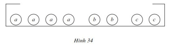 Từ một hộp chứa bốn quả cầu ghi chữ a, hai quả cầu ghi chữ b và hai quả cầu ghi chữ c (ảnh 1)