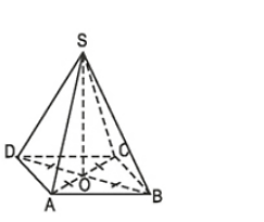 Tính độ dài đường cao của hình chóp tứ giác đều (ảnh 1)