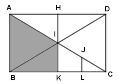 Chứng minh hai hình thang JLKI và IHDC đồng dạng với nhau (ảnh 1)