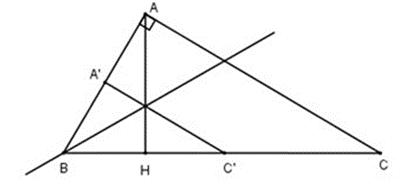 Tìm một phép đồng dạng biến tam giác HBA thành tam giác ABC (ảnh 1)