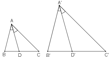 Chứng minh rằng nếu tam giác A'B'C' đồng dạng với tam giác ABC theo tỉ số k (ảnh 1)