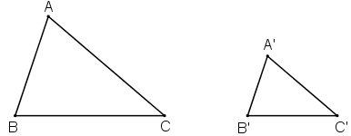 Tính tỉ số chu vi của hai tam giác đã cho (ảnh 1)