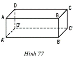 Tìm trên hình 77 các đường thẳng song song với mặt phẳng (ảnh 1)