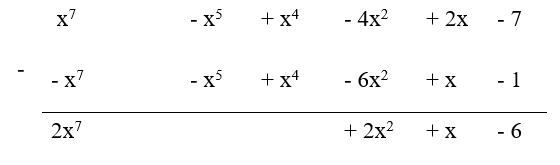 Tính f(x) – g(x) với (ảnh 1)