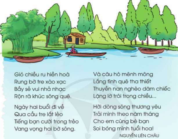 Sông quê trang 17, 18, 19 Tiếng Việt lớp 3 Tập 2 – Cánh diều (ảnh 1)