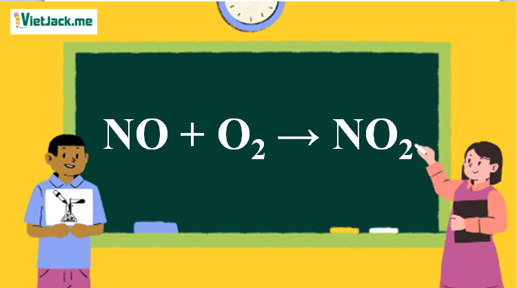 NO + O2 → NO2 | NO ra NO2 (ảnh 1)