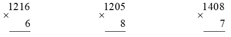 Toán lớp 3 trang 44, 45, 46 Bài 56: Nhân số có bốn chữ số với số có một chữ số - Kết nối tri thức (ảnh 1)