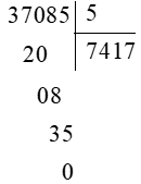 Toán lớp 3 trang 98, 99, 100 Bài 71: Chia số có năm chữ số cho số có một chữ số - Kết nối tri thức (ảnh 1)