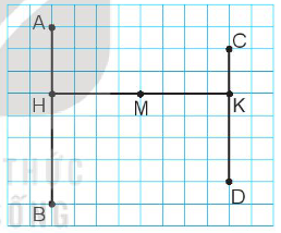 Giải Toán lớp 3 Bài 16: Điểm ở giữa, trung điểm của đoạn thẳng - Kết nối tri thức (ảnh 1)