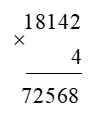 Toán lớp 3 trang 94, 95, 96 Bài 70: Nhân số có năm chữ số với số có một chữ số - Kết nối tri thức (ảnh 1)