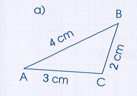 Vở bài tập Toán lớp 3 Tập 2 trang 99, 100 Chu vi hình tam giác. Chu vi hình tứ giác - Cánh diều (ảnh 1)