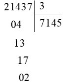 Toán lớp 3 trang 98, 99, 100 Bài 71: Chia số có năm chữ số cho số có một chữ số - Kết nối tri thức (ảnh 1)