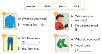 Tiếng Anh lớp 3 Unit 6: Clothes | i - Learn Smart Star (ảnh 35)