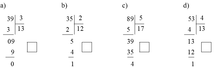 Vở bài tập Toán lớp 3 Tập 1 trang 66, 67, 68 Bài 26: Chia số có hai chữ số cho số có một chữ số - Kết nối tri thức (ảnh 1)