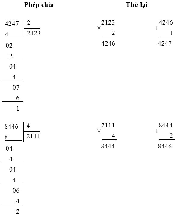 Giải Toán 3 trang 65, 66 Chia cho số có một chữ số trong phạm vi 100 000 - Cánh diều (ảnh 1)