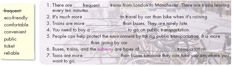Tiếng Anh 7 Unit 7: Transportation - ilearn Smart World (ảnh 10)