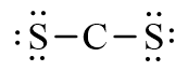 Công thức Lewis của CS2 (Carbon disulfide) theo chương trình mới (ảnh 1)