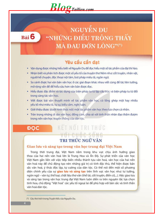 Ngữ văn lớp 11 Tập 2 Kết nối tri thức Kết nối tri thức pdf (ảnh 3)