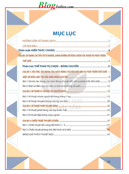 Giáo dục thể chất lớp 11 Bóng chuyền Kết nối tri thức pdf (ảnh 1)