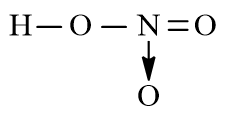 Công thức Lewis của HNO3 (Nitric acid) theo chương trình mới (ảnh 1)