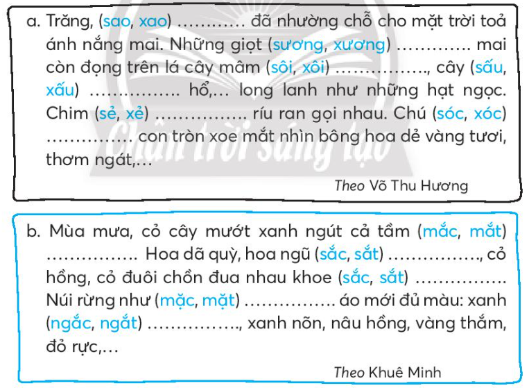 Vở bài tập Tiếng Việt lớp 3 Tiết 2 trang 71 Tập 2 - Chân trời sáng tạo (ảnh 1)